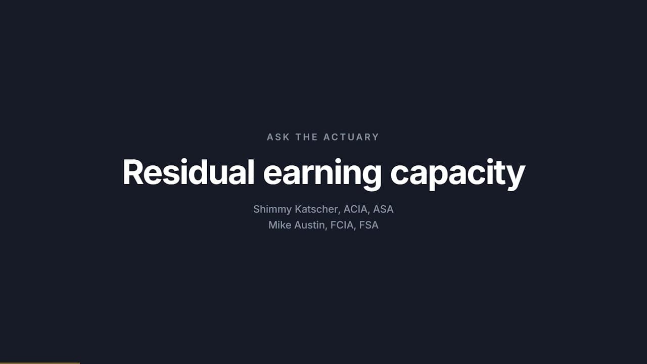 Residual earning capacity, explained