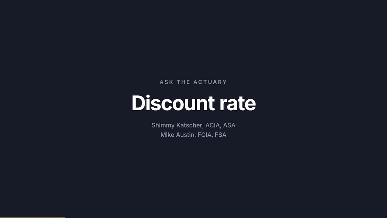 The discount rate, explained